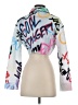 Fashion Nova Graphic Blue Jacket Size XS - photo 2