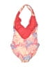 Unbranded Print Red One Piece Swimsuit Size L (estimated) - photo 2