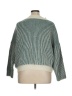 Shein Curve 100% Polyester Stripes Green Pullover Sweater Size 16 Plus (2) - photo 2