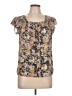 No Boundaries 100% Polyester Brown Short Sleeve Blouse Size L - photo 1