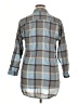 Unbranded Plaid Blue 3/4 Sleeve Button-Down Shirt Size XL (estimated) - photo 2