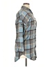 Unbranded Plaid Blue 3/4 Sleeve Button-Down Shirt Size XL (estimated) - photo 4