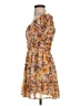 Jun & Ivy 100% Polyester Print Orange Casual Dress Size S - photo 5