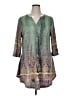 Simplee Green Casual Dress Size 1X - photo 1