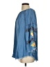 Sharon Young 100% Tencel Blue 3/4 Sleeve Blouse Size S - photo 5