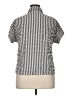 Shein Curve Stripes Gray Short Sleeve Button-Down Shirt Size 1X - photo 2