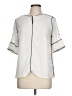 Van Heusen 100% Polyester Silver Short Sleeve Blouse Size L - photo 1