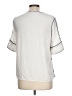 Van Heusen 100% Polyester Silver Short Sleeve Blouse Size L - photo 2