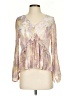 DR2 100% Polyester Purple Long Sleeve Blouse Size S - photo 1
