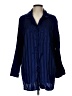 Jaclyn Smith 100% Polyester Stripes Blue Long Sleeve Blouse Size L - photo 1