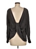 Club Monaco Gray Long Sleeve Blouse Size M - photo 2