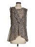 CAbi 100% Polyester Brown Sleeveless Blouse Size S - photo 1
