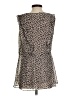 CAbi 100% Polyester Brown Sleeveless Blouse Size S - photo 2
