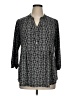 db established 1962 Black 3/4 Sleeve Blouse Size 1X - photo 1