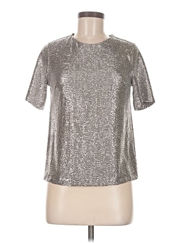 Tulle Short Sleeve Top (view 1)