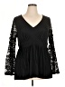 Torrid Black Long Sleeve Blouse Size 1X Plus (1) - photo 1