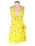 Free People 100% Rayon Yellow Romper Size 4 - photo 1