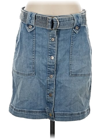 White House Black Market Denim Skirt (view 1)