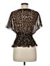 Worthington Brown Short Sleeve Blouse Size M (petite) - photo 2