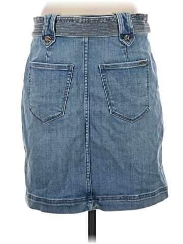 White House Black Market Denim Skirt (view 2)