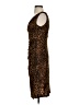 New Directions Animal Print Brown Cocktail Dress Size 4 - photo 5