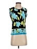 Plisse Teal Sleeveless Top Size S - photo 1