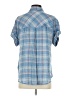 Cloth & Stone Plaid Blue Short Sleeve Button-Down Shirt Size S - photo 2