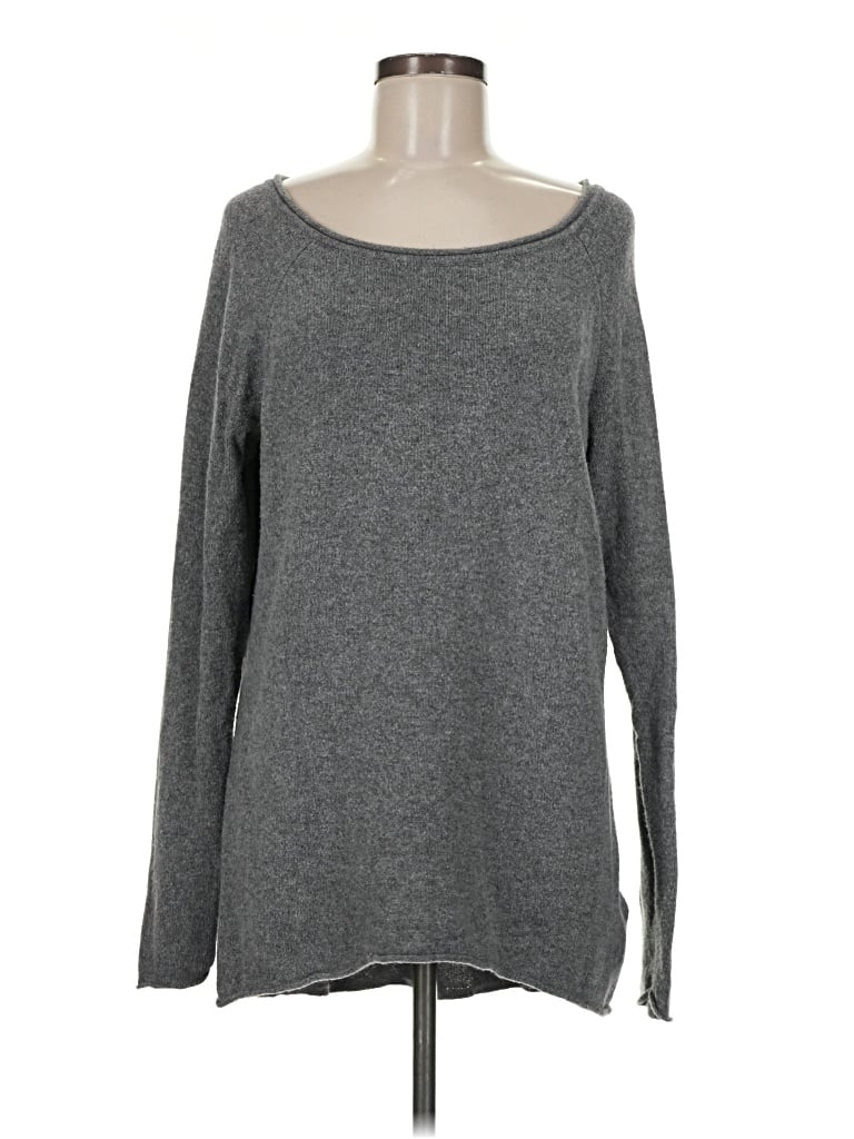 Pre-owned H&m Pullover Sweater In Gray
