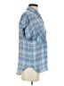 Cloth & Stone Plaid Blue Short Sleeve Button-Down Shirt Size S - photo 4