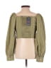 Levi's 100% Cotton Green 3/4 Sleeve Blouse Size XS - photo 2