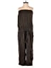Bebe Solid Brown Jumpsuit Size XS - photo 1