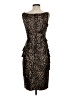 London Times Animal Print Brown Cocktail Dress Size 4 - photo 2