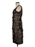 London Times Animal Print Brown Cocktail Dress Size 4 - photo 5
