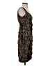 London Times Animal Print Brown Cocktail Dress Size 4 - photo 4