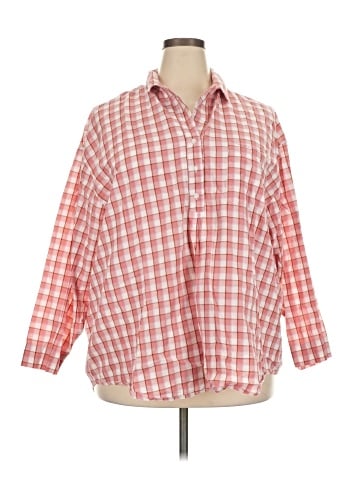 Only 3/4 Sleeve Button-Down Shirt (view 1)