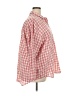 Only 100% Cotton Checkered-gingham Red 3/4 Sleeve Button-Down Shirt Size XXL - photo 4