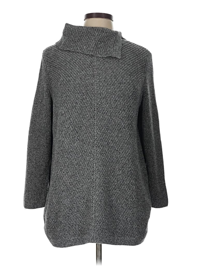 Pre-owned Talbots Turtleneck Sweater In Gray
