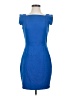 Single Solid Blue Cocktail Dress Size 4 - photo 1