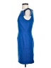 Single Solid Blue Cocktail Dress Size 4 - photo 5