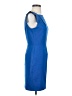 Single Solid Blue Cocktail Dress Size 4 - photo 4