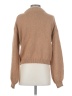 Something Navy Solid Tan Turtleneck Sweater Size XS - photo 2
