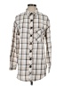 Unbranded Plaid Ivory Long Sleeve Blouse Size S - photo 1