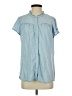 Caffé Marrakesh 100% Lyocell Blue Short Sleeve Blouse Size S - photo 1