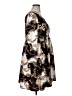 Shein Curve 100% Polyester Print Black Casual Dress Size 16 Plus (2) - photo 4