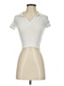 Pull&Bear Ivory Short Sleeve Turtleneck Size XS - photo 1