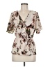 Sienna Sky 100% Polyester Ivory Short Sleeve Blouse Size M - photo 1
