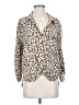 Seafolly Animal Print Brown 3/4 Sleeve Blouse Size S - photo 1