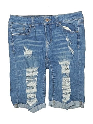 Wax Jean Denim Shorts (view 1)