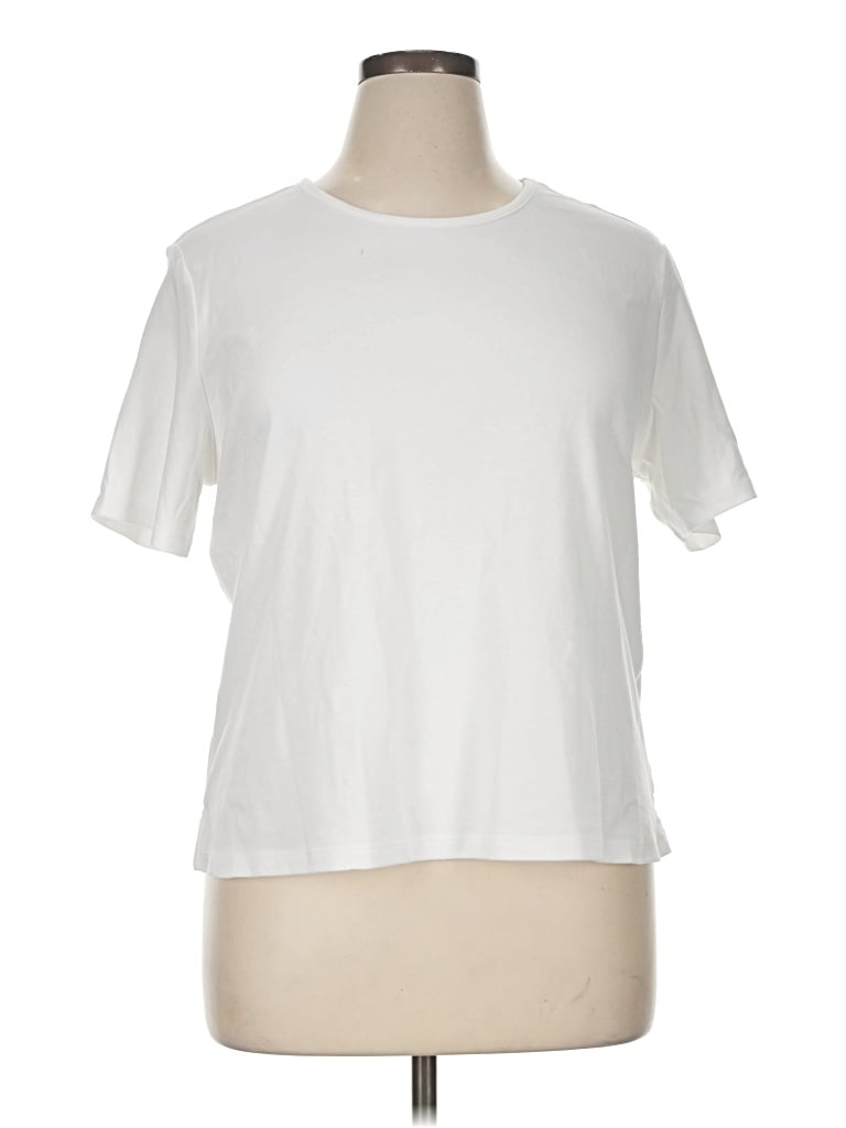 Pre-owned Draper's & Damon's Short Sleeve T-shirt In White