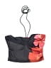 Shein Floral Black Swimsuit Top Size 2 - photo 1